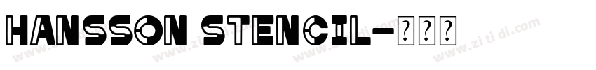 Hansson Stencil字体转换